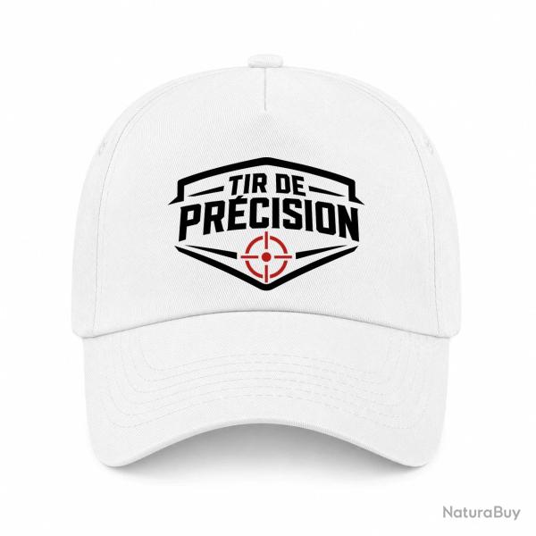 Casquette Tir Sportif - Tir de pr�cision - Blason cible - Blanc / Orange
