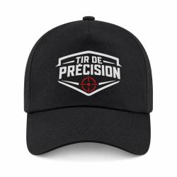 Casquette Tir Sportif - Tir de pr&eacute;cision - Blason cible - Noir / Orange