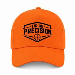 Casquette Tir Sportif - Tir de pr&eacute;cision - Blason cible - Orange