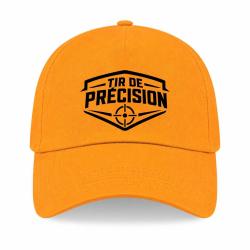 Casquette Tir Sportif - Tir de pr&eacute;cision - Blason cible - Jaune