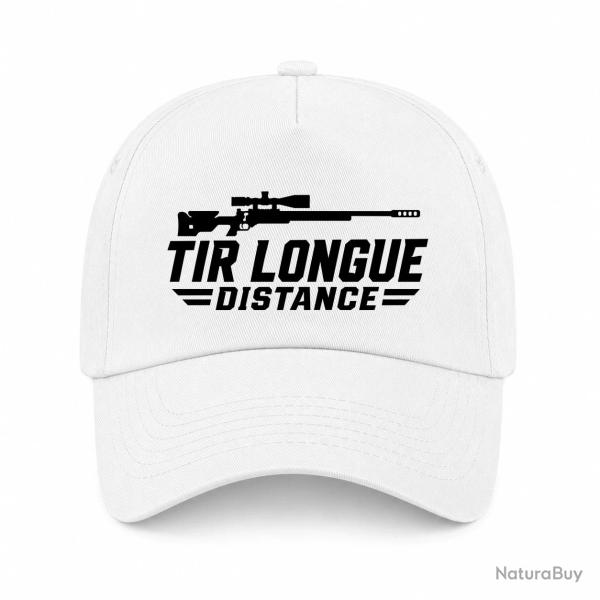 Casquette Tir Sportif - Tir longue distance - Carabine - Blanc
