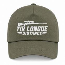 Casquette Tir Sportif - Tir longue distance - Carabine - Kaki / Blanc