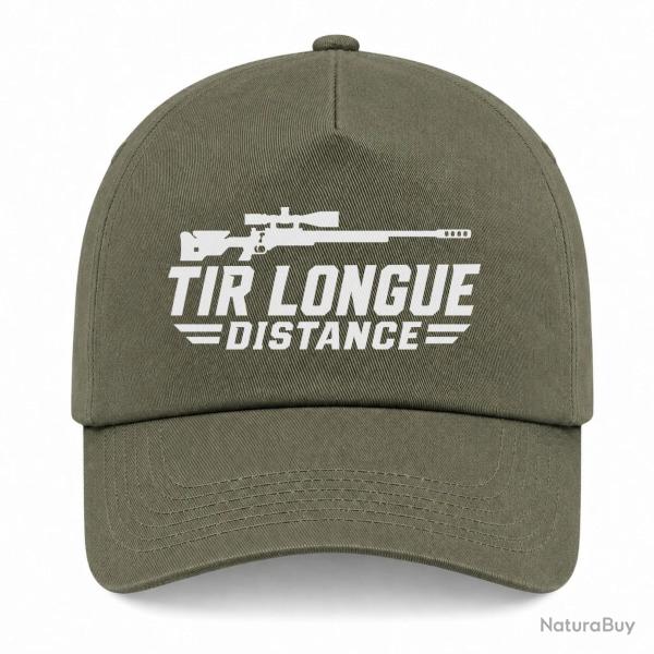 Casquette Tir Sportif - Tir longue distance - Carabine - Kaki / Blanc