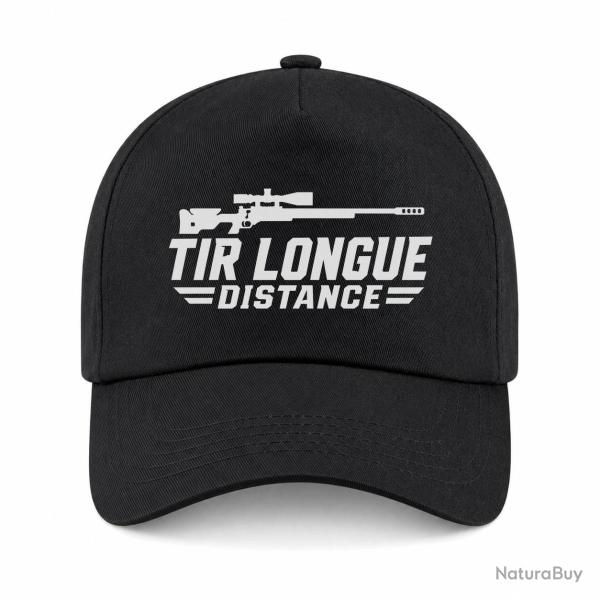 Casquette Tir Sportif - Tir longue distance - Carabine - Noir