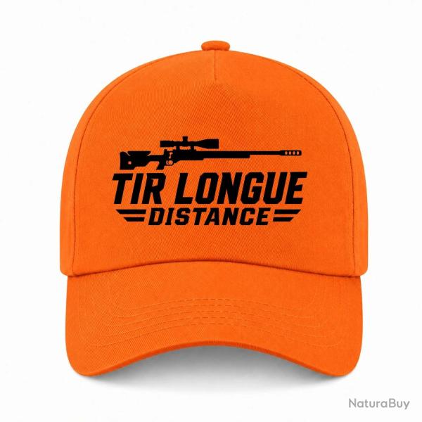 Casquette Tir Sportif - Tir longue distance - Carabine - Orange