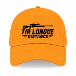 Casquette Tir Sportif - Tir longue distance - Carabine - Jaune