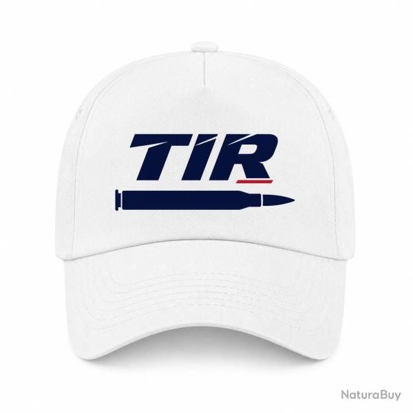 Casquette Tir Sportif - Tir longue distance - Cartouche - Blanc / Orange