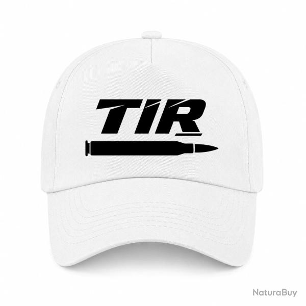 Casquette Tir Sportif - Tir longue distance - Cartouche - Blanc