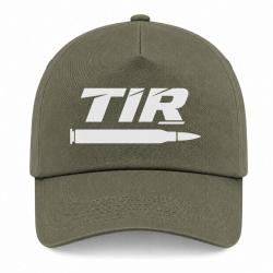 Casquette Tir Sportif - Tir longue distance - Cartouche - Kaki / Blanc