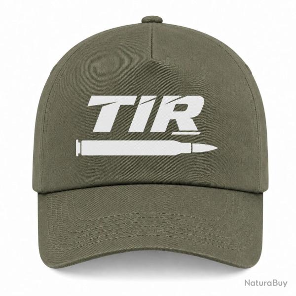 Casquette Tir Sportif - Tir longue distance - Cartouche - Kaki / Blanc