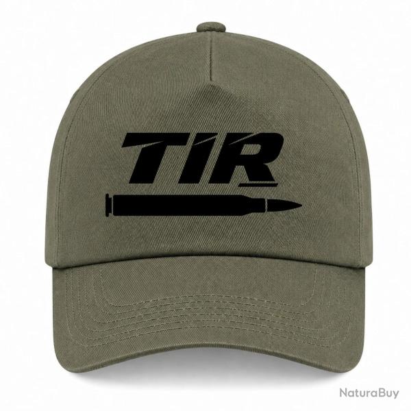 Casquette Tir Sportif - Tir longue distance - Cartouche - Kaki / Noir