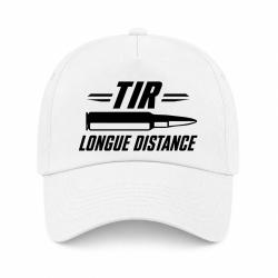 Casquette Tir Sportif - Tir longue distance patriote - Blanc