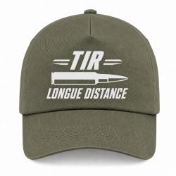 Casquette Tir Sportif - Tir longue distance patriote - Kaki / Blanc