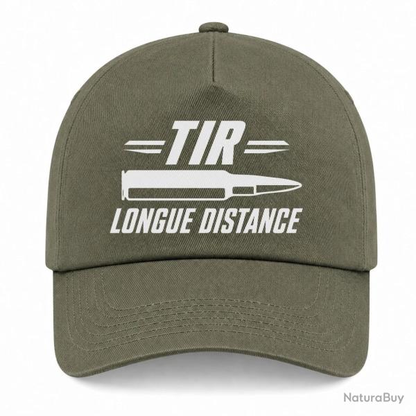 Casquette Tir Sportif - Tir longue distance patriote - Kaki / Blanc