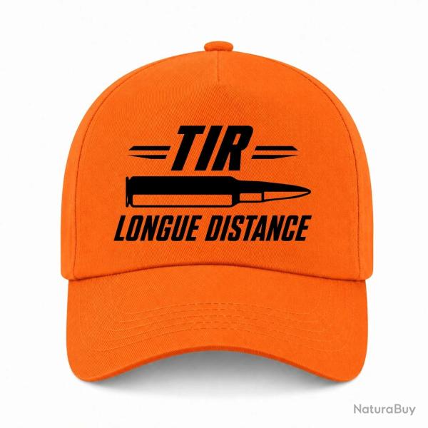 Casquette Tir Sportif - Tir longue distance patriote - Orange