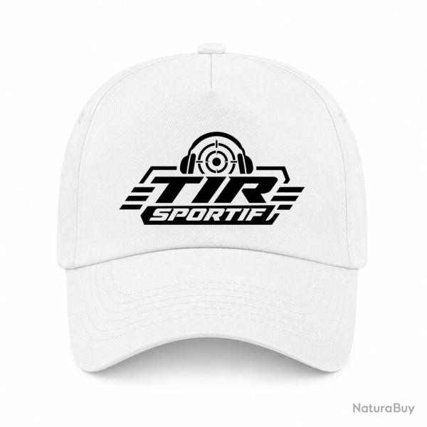 Casquette Tir Sportif - Tir sportif - Casque et cible - Blanc