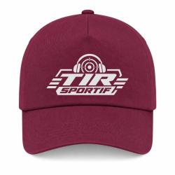 Casquette Tir Sportif - Tir sportif - Casque et cible - Bordeaux