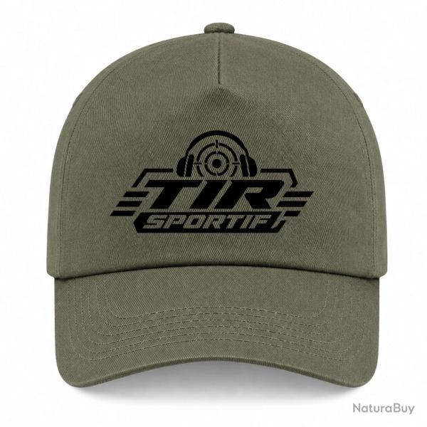 Casquette Tir Sportif - Tir sportif - Casque et cible - Kaki / Noir