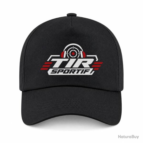 Casquette Tir Sportif - Tir sportif - Casque et cible - Noir / Orange
