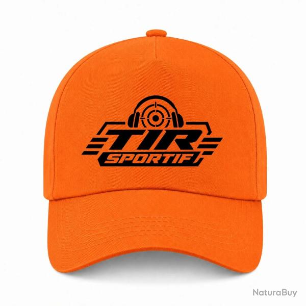 Casquette Tir Sportif - Tir sportif - Casque et cible - Orange