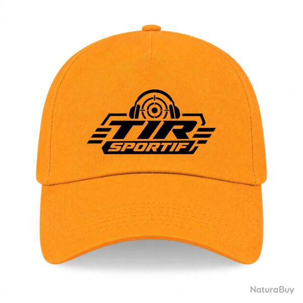 Casquette Tir Sportif - Tir sportif - Casque et cible - Jaune
