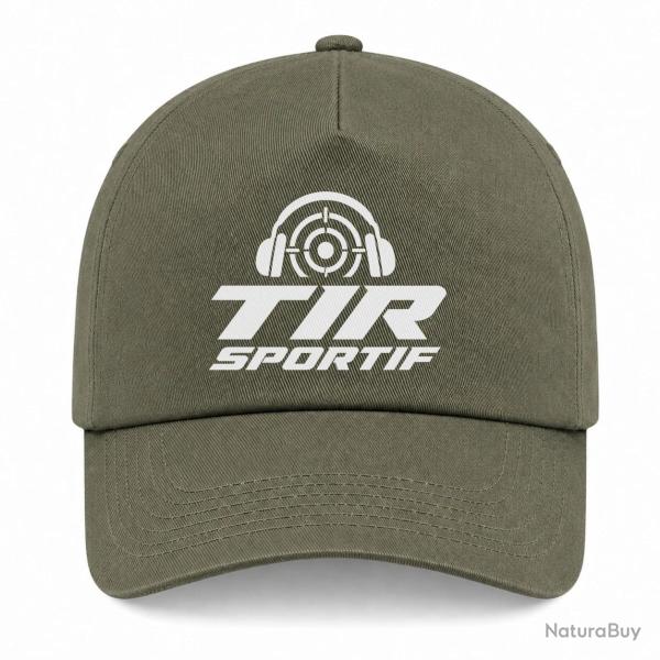 Casquette Tir Sportif - Tir sportif - Cible dynamique - Kaki / Blanc