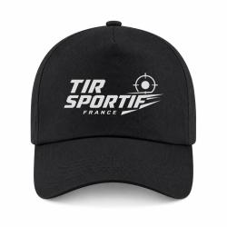Casquette Tir Sportif - Tir sportif France - Cible tricolore - Noir