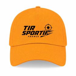 Casquette Tir Sportif - Tir sportif France - Cible tricolore - Jaune