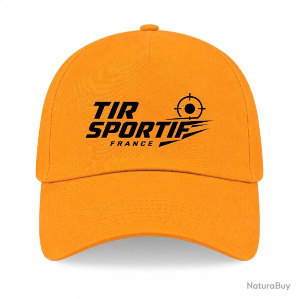 Casquette Tir Sportif - Tir sportif France - Cible tricolore - Jaune