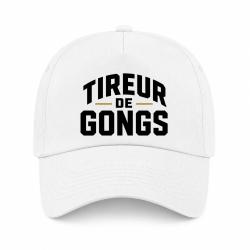 Casquette Tir Sportif - Tireur de gong - Blanc / Orange