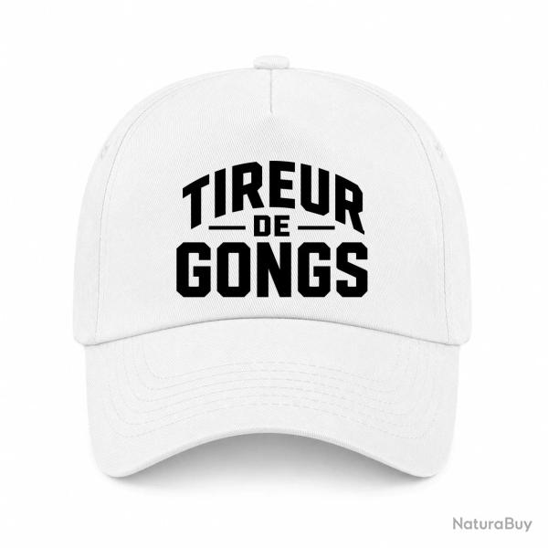 Casquette Tir Sportif - Tireur de gong - Blanc