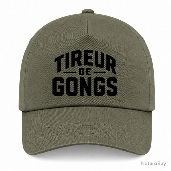Casquette Tir Sportif - Tireur de gong - Kaki / Noir