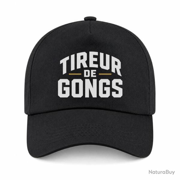 Casquette Tir Sportif - Tireur de gong - Noir / Orange