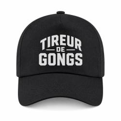 Casquette Tir Sportif - Tireur de gong - Noir