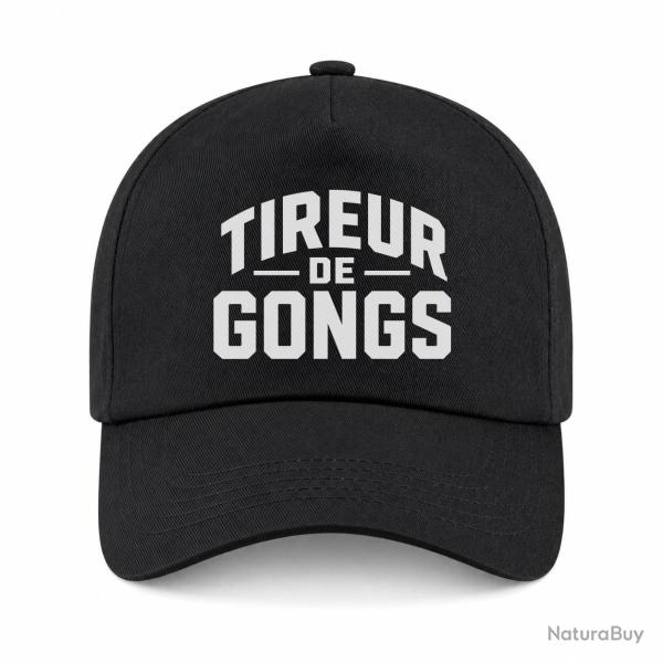 Casquette Tir Sportif - Tireur de gong - Noir