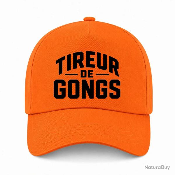 Casquette Tir Sportif - Tireur de gong - Orange