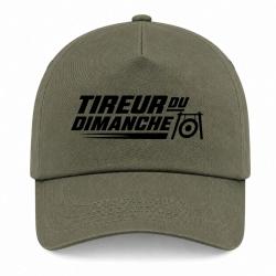 Casquette Tir Sportif - Tireur du dimanche - Bipied - Kaki / Noir