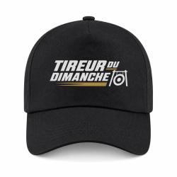 Casquette Tir Sportif - Tireur du dimanche - Bipied - Noir / Orange