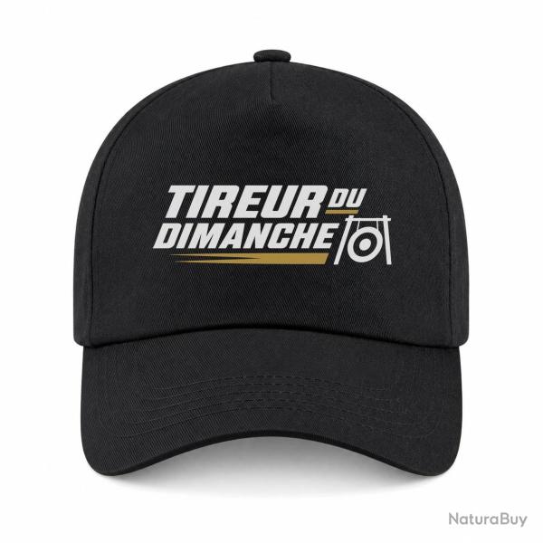 Casquette Tir Sportif - Tireur du dimanche - Bipied - Noir / Orange