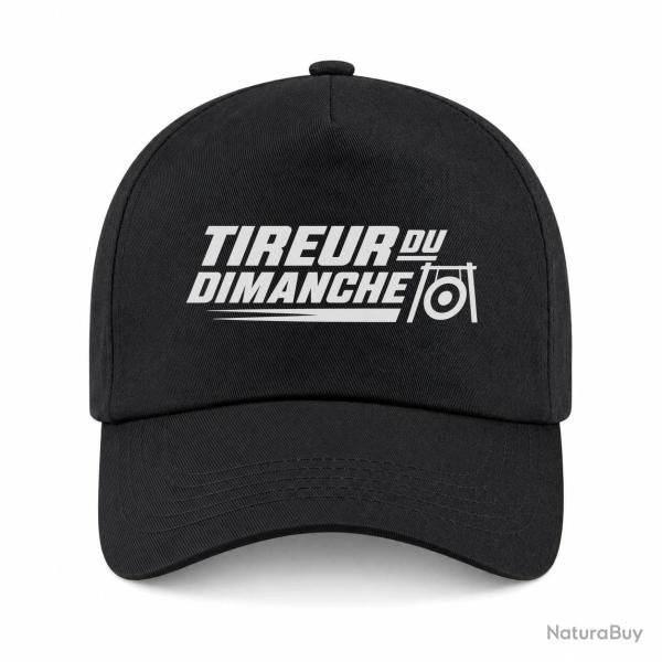 Casquette Tir Sportif - Tireur du dimanche - Bipied - Noir