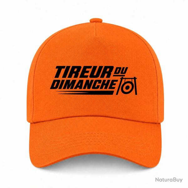 Casquette Tir Sportif - Tireur du dimanche - Bipied - Orange