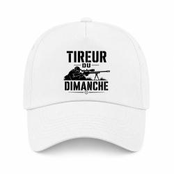 Casquette Tir Sportif - Tireur du dimanche - Carabine - Blanc
