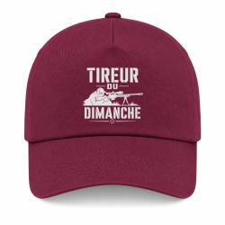Casquette Tir Sportif - Tireur du dimanche - Carabine - Bordeaux