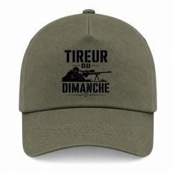 Casquette Tir Sportif - Tireur du dimanche - Carabine - Kaki / Noir