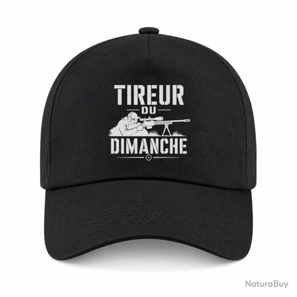 Casquette Tir Sportif - Tireur du dimanche - Carabine - Noir
