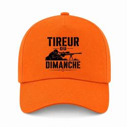 Casquette Tir Sportif - Tireur du dimanche - Carabine - Orange