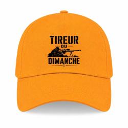 Casquette Tir Sportif - Tireur du dimanche - Carabine - Jaune