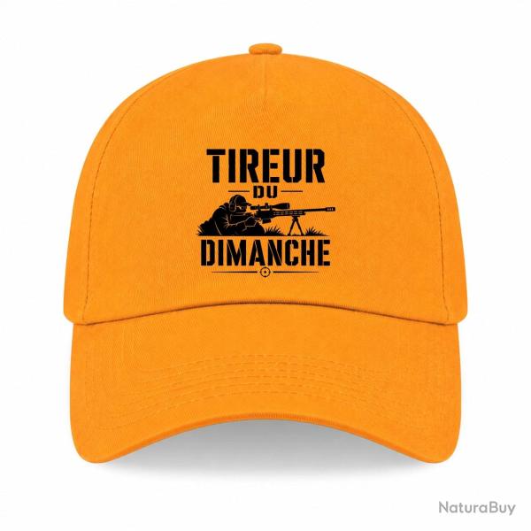 Casquette Tir Sportif - Tireur du dimanche - Carabine - Jaune