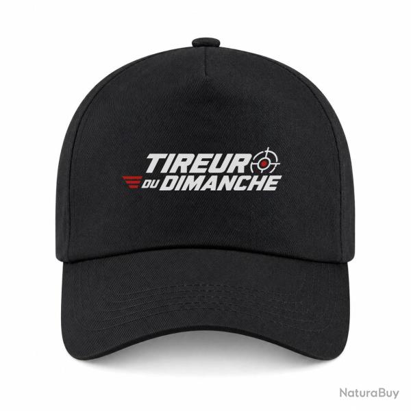 Casquette Tir Sportif - Tireur du dimanche - Lettrage dynamique - Noir / Orange