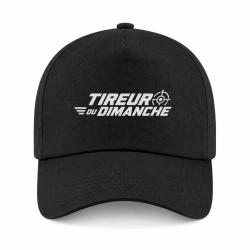 Casquette Tir Sportif - Tireur du dimanche - Lettrage dynamique - Noir